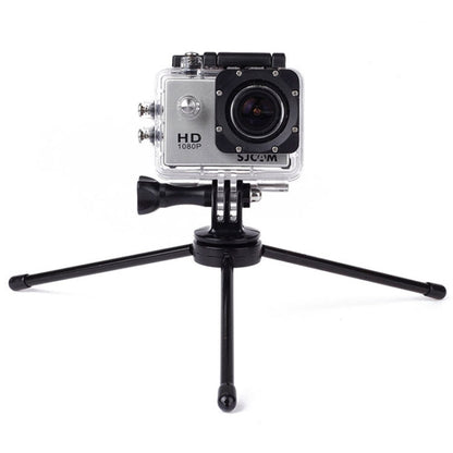 Portable Folding Metal Tripod for PULUZ Action Sports Cameras Jaws Flex Clamp Mount for GoPro, Insta360, DJI and Other Action Cameras, Metal Tripod