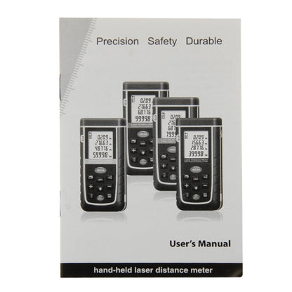 RZ-A60 1.9 inch LCD 60m Hand-held Laser Distance Meter with Level Bubble