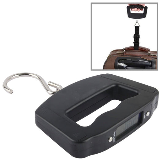 50kgx10g LCD Electronic Travel Luggage Hook Weight Scale, 50kgx10g