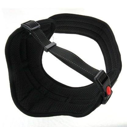 Soft Thicken Pet Chest Suspenders Dog Traction Rope, Size: M (50-65cm), Size: M (50-65cm)(Black)
