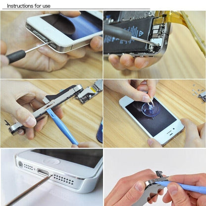 10 in 1 Professional Mobile Phone / Tablet PC Disassembly Rods Repairing Tools Set, 10 in 1