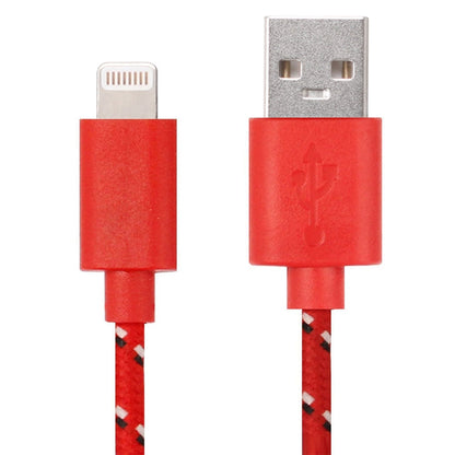 2m Nylon Netting USB Data Transfer Charging Cable For iPhone, iPad
