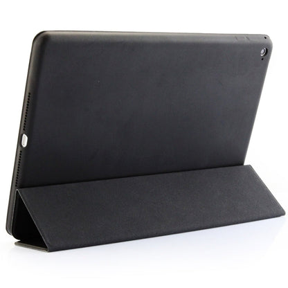 3-fold Naturally Treated Smart Leather Case with Sleep / Wake-up Function & Holder for iPad Air 2
