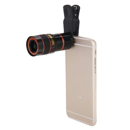 8X Zoom Telescope Telephoto Camera Lens with Clip