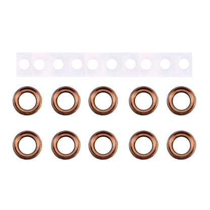 10 Pairs / Set Rear Camera Lens Ring + Flashlight Bracker for iPhone 6 Plus & 6s Plus, Rose Gold, For iPhone 6 Plus