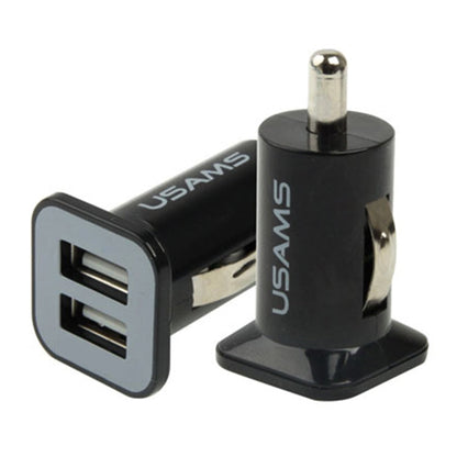 High Performance 2.1A + 1A Dual USB Port Car Charger for iPad Air 2 & Air & 4, iPhone 6 & 6 Plus & 5C & 5S & 4 & 4S, iPod touch, Galaxy Tablet / Note Series and Other Mobile Phone, Navigators