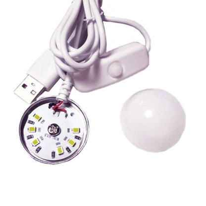USB-2W 5V 140-150Lumens 6 LED, Warm White Light