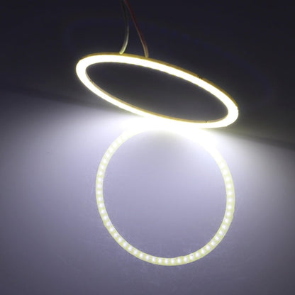 60mm 5W 180LM Angel Eyes Circles Car Headlight COB LED Lights for Vehicles, DC 12-24V, 60mm Blue Light, 60mm White Light