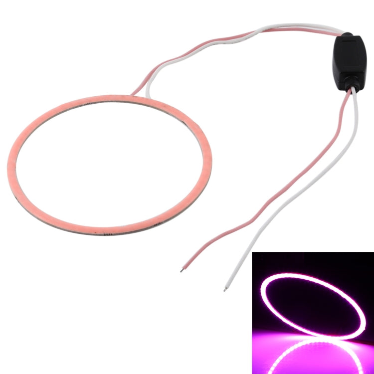 90mm 5W 180LM Angel Eyes Circles Car Headlight COB LED Lights for Vehicles, DC 12-24V, 90mm Red Light, 90mm Blue Light, 90mm  White Light, 90mm Pink Light, 90mm Green Light