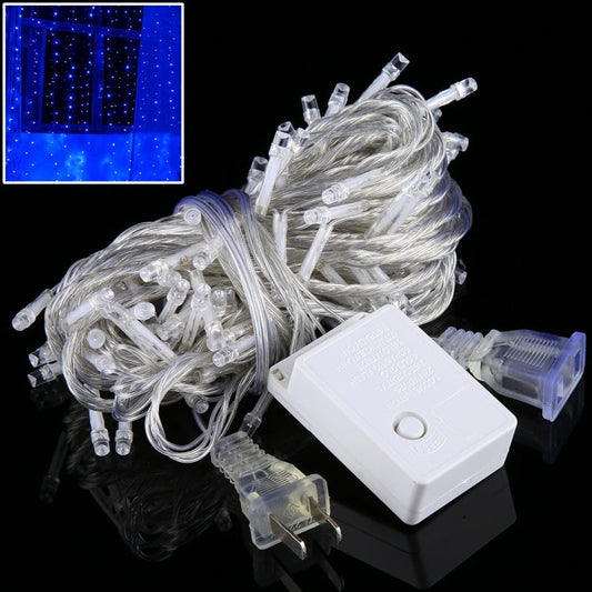 100 LEDs with End Joint & 8 Display Modes Controller for Christmas Party, AC 110V, US Plug, 100 LEDs AC 110V(Blue Light), 100 LEDs AC 110V(Green Light), 100 LEDs AC 110V(Colorful Light), 100 LEDs AC 110V(White Light), 100 LEDs AC 110V(Red Light)