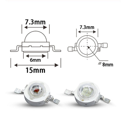 For Flashlight, Luminous Flux: 20-25lm, S-LED-5017BE, S-LED-5017G, S-LED-5017P, S-LED-5017R