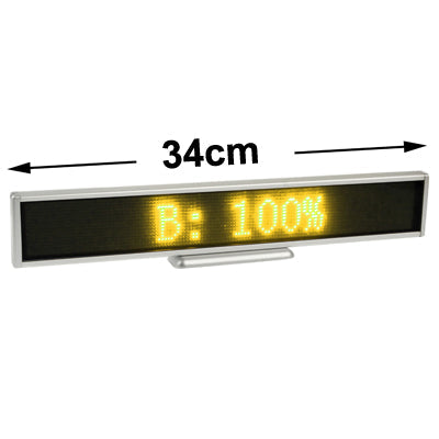 Display Resolution: 128 x 16 Pixels, Length: 41cm, 黄光, Blue, Green