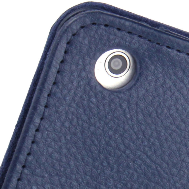 2-fold Litchi Texture Flip Leather Case with Holder Function for iPad mini / mini 2 Retina