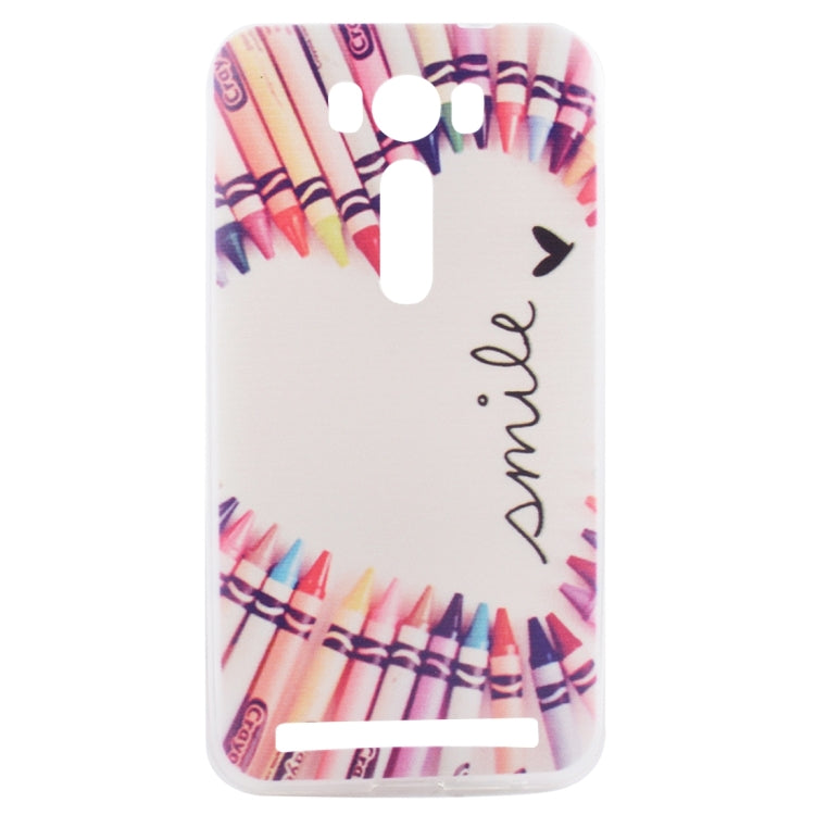Ultrathin Flowers Pattern Soft TPU Protective Cover Case for Asus Zenfone 2 Laser / ZE500KL 5.0inch, For Zenfone 2 Laser ZE500KL