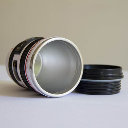 400ML Camera Lens Cup Mug Caniam EF 24-105mm F4 Filter Cup for Coffee Milk Water as Gift, 400ML, Camera Lens Cup