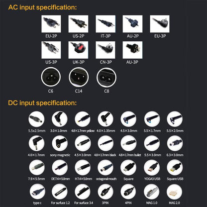 AC 19V 7.9A Power Adapter for Acer Aspire 1800, Output Tips: 5.5 x 2.5mm, 7.9A