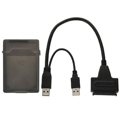 USB 2.0 / USB 3.0 To SATA Cable with 2.5 inch HDD Protection Box, Support up to 4TB Speed, USB 3.0 to SATA with USB(B)