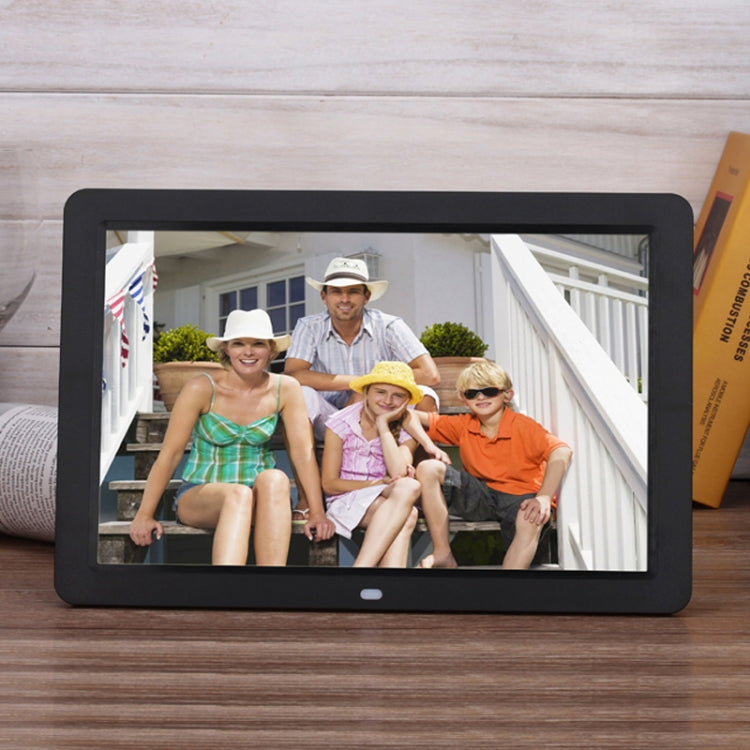 12.0 Inch LED Display Multi-media Digital Photo Frame with Holder / Music & Movie Player / Remote Control Function, Support USB / SD, Built in Stereo Speaker, 12.0 Inch