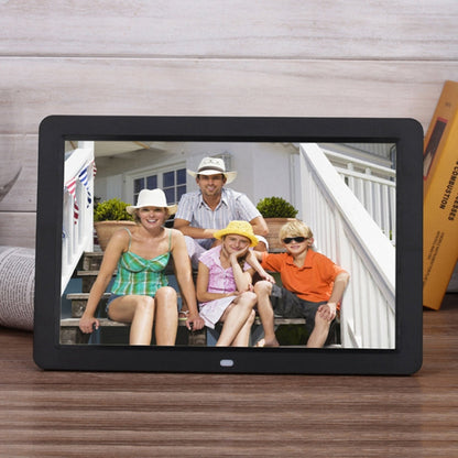 12.0 Inch LED Display Multi-media Digital Photo Frame with Holder / Music & Movie Player / Remote Control Function, Support USB / SD, Built in Stereo Speaker, 12.0 Inch