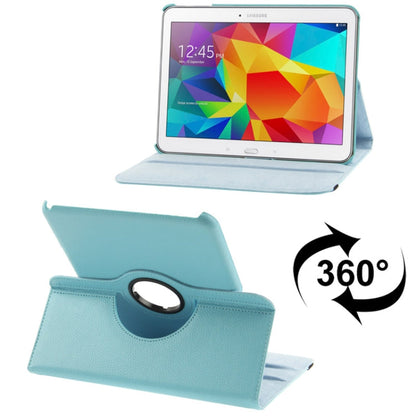 360 Degree Rotatable Litchi Texture Leather Case with 2-angle Viewing Holder for Samsung Galaxy Tab 4 10.1 / SM-T530 / T531 / T535