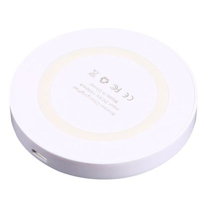 Universal QI Standard Round Wireless Charging Pad (White + Red), White, Black + White, Black + Orange, White + Black, Black + Blue, Black + Red, Grey+Black, White + Red