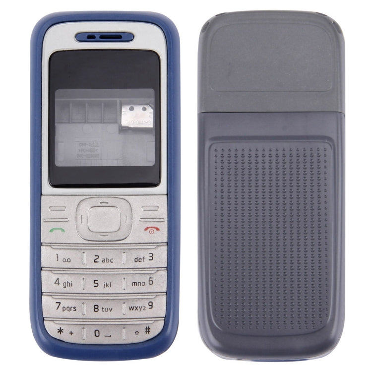 Full Housing Cover (Front Cover + Middle Frame Bezel + Battery Back Cover) for Nokia 1200 / 1208 / 1209, For Nokia 1200 / 1208 / 1209, For Nokia 1200