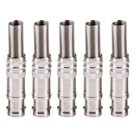 5 PCS Straight Female BNC Connector for DVR / Cable, Female BNC Connector