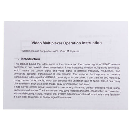 3 Channel Multiplexer Transmitter and Receiver