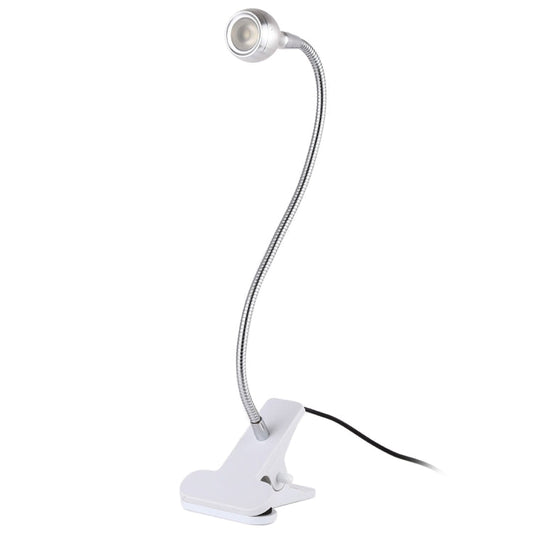 3W 360 Degree Rotation USB Metal Flexible Neck LED Light with Switch & Clip (Warm White Light Silver), S-UL-3119, S-UL-3119A, S-UL-3119B, S-UL-3119S