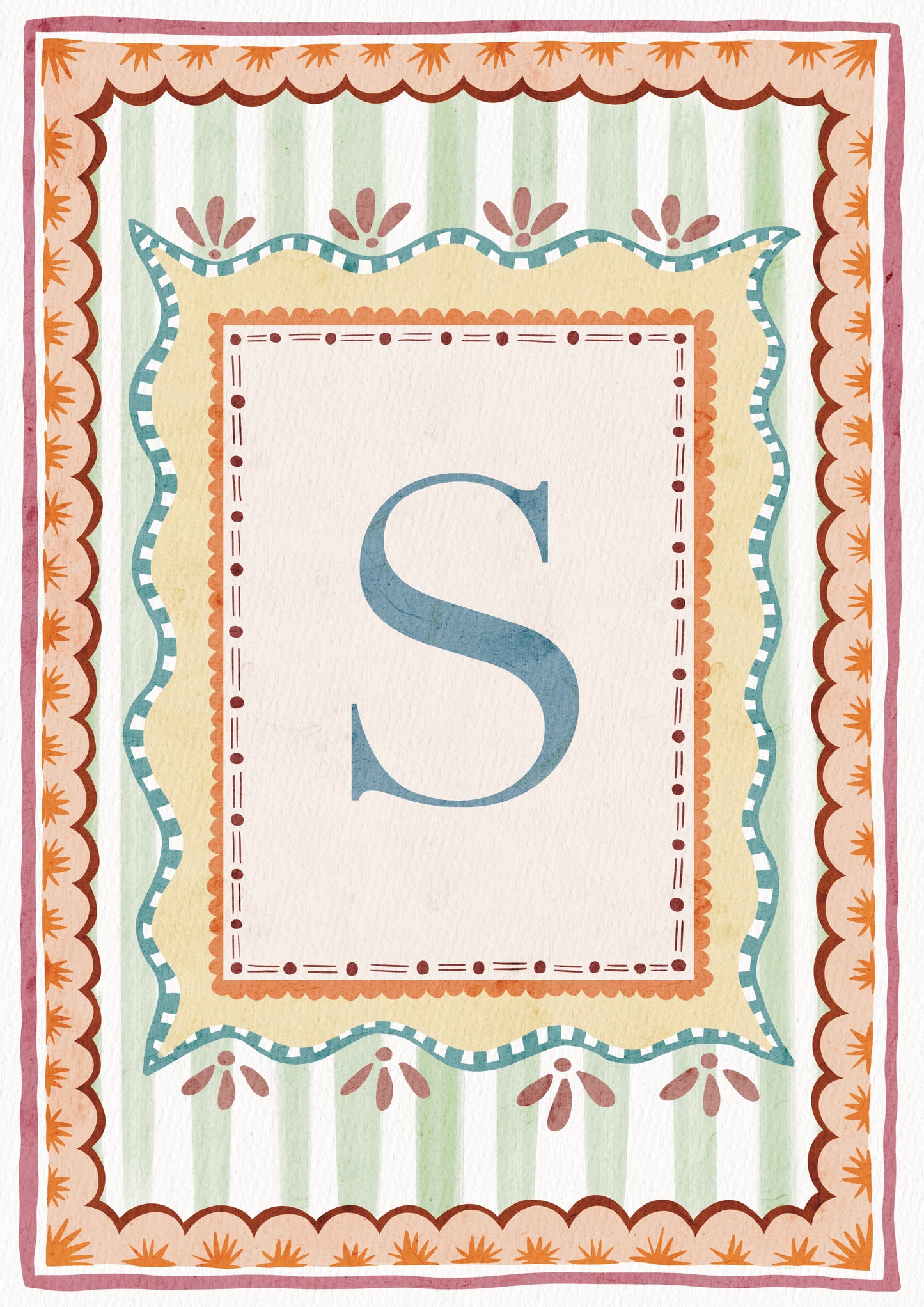 ALPHABET LETTERS ~ Blue / Pink / Green /