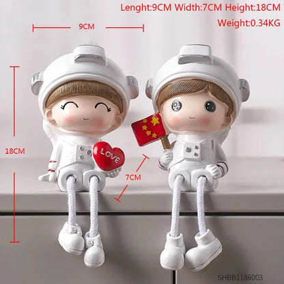 Nordic Cute Resin Hanging Dolls – Sitting Figurine Ornaments