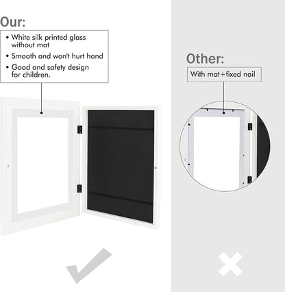 Magnetic Kids Art Frame – Front-Opening Display for Drawings & Photos