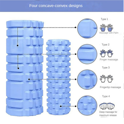 Yoga  Column Gym Pilates Foam Roller, Foam roller - deep tissue massage, back pain relief muscle relaxation roller