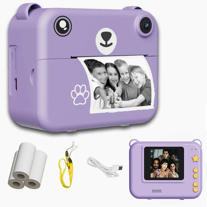Digital Children Camera Photography Instant Print Camera 1080P HD Video Recorder Mini Thermal Printer Educational Birthday Gifts