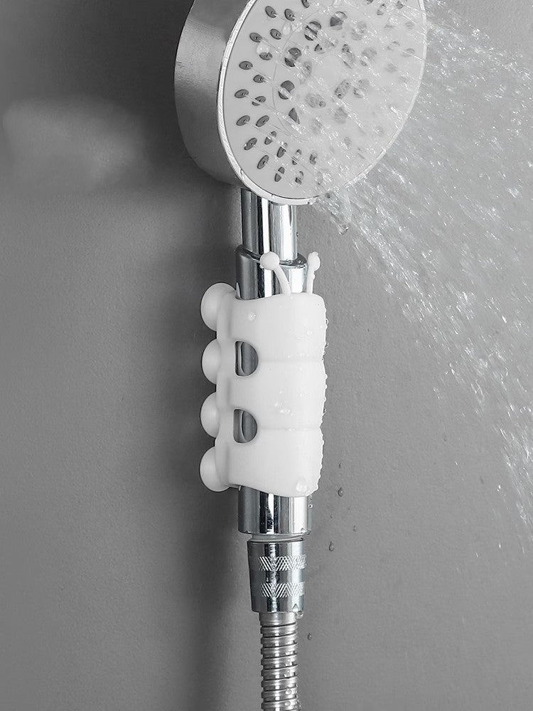 Suction Cup Brackets Silicone Shower Head Holder Reusable Removable Wall Storage Shelf Rack Fixed Base for Bathroom Accessories