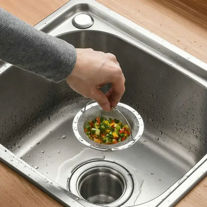 Stainless Steel Kitchen Sink Filter Hair & Food Catcher for Home Use