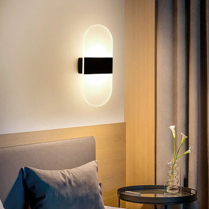 Touch Sensor LED Wall Light – USB Rechargeable Acrylic Sconce