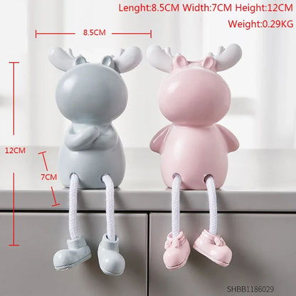 Nordic Cute Resin Hanging Dolls – Sitting Figurine Ornaments
