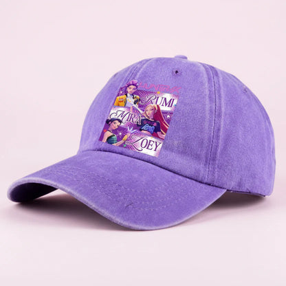 KPop Demon Hunters Retro Washed Baseball Cap