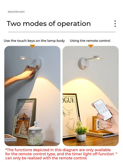 Rechargeable Picture Light with Remote – 3-Colour LED Wall Spotlight