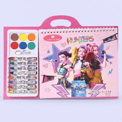 Kpop Demon Hunters 3D Colouring Book