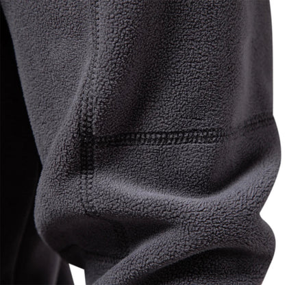 Men’s Thick Fleece Half-Zip Pullover – Warm Winter Sweatshirt - 7 Colours