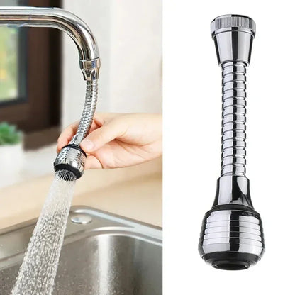 360° Rotatable Faucet Extender with 2 Spray Modes Water Saving Kitchen Tap Bubbler