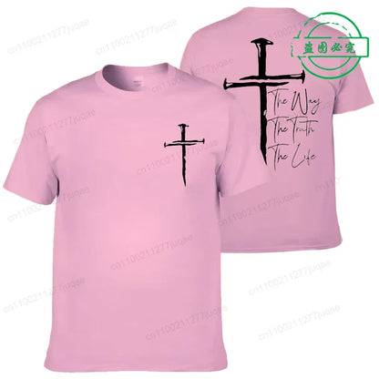 Cross Graphic Tee – Minimal Back Print Shirt