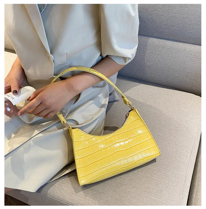 Fashion Exquisite Shopping Bag Retro Casual Women Totes Shoulder Bags Female Leather Solid Color Chain Handbag for Women 2023