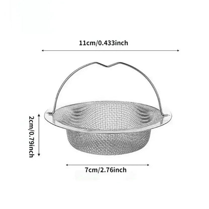 Stainless Steel Kitchen Sink Filter Hair & Food Catcher for Home Use
