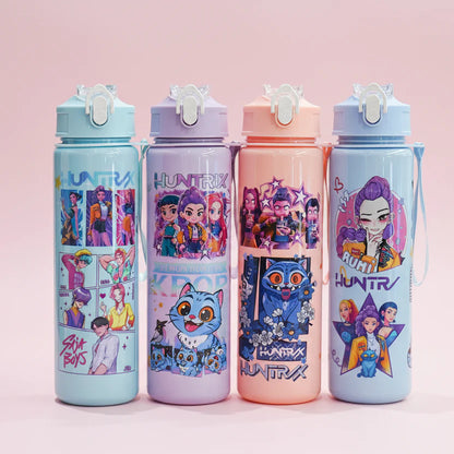 Kpop Demon Hunters Leakproof Water Bottle 750ml/26oz