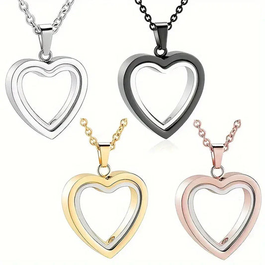 Ashes Necklace with Glass Urn Heart Necklace