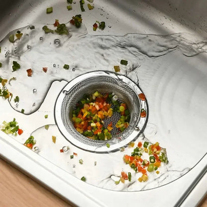 Stainless Steel Kitchen Sink Filter Hair & Food Catcher for Home Use