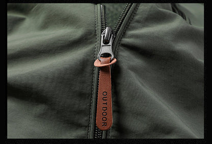 Men’s Waterproof Windbreaker Jacket with Hood – Outdoor & Casual Smart